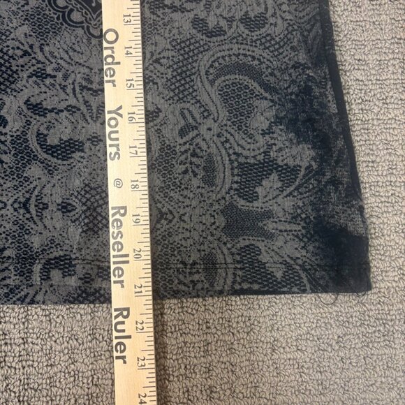 Vanilla Sugar Shirt Small 3/4 Sleeves V Neck Cotton Blend Tattoo All Over Print - Picture 7 of 9